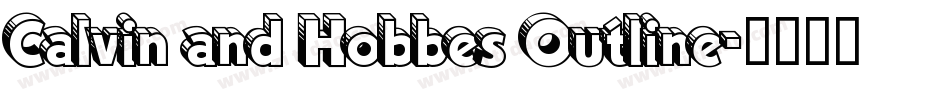 Calvin and Hobbes Outline字体转换